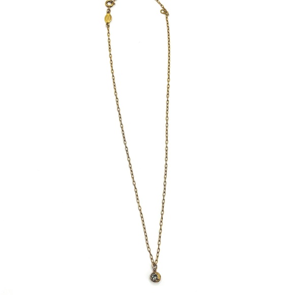 Catherine Popesco Blue Double-Sided Swarovski Crystal Necklace - Made in France - Picture 3 of 10